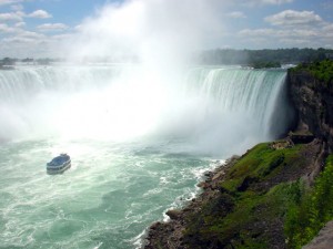 small boat in Niagara Falls on Joy Carol's weekly blog