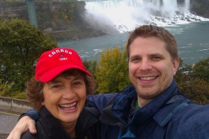 Joy Carol and Rev. Adam Rohler at Niagara Falls